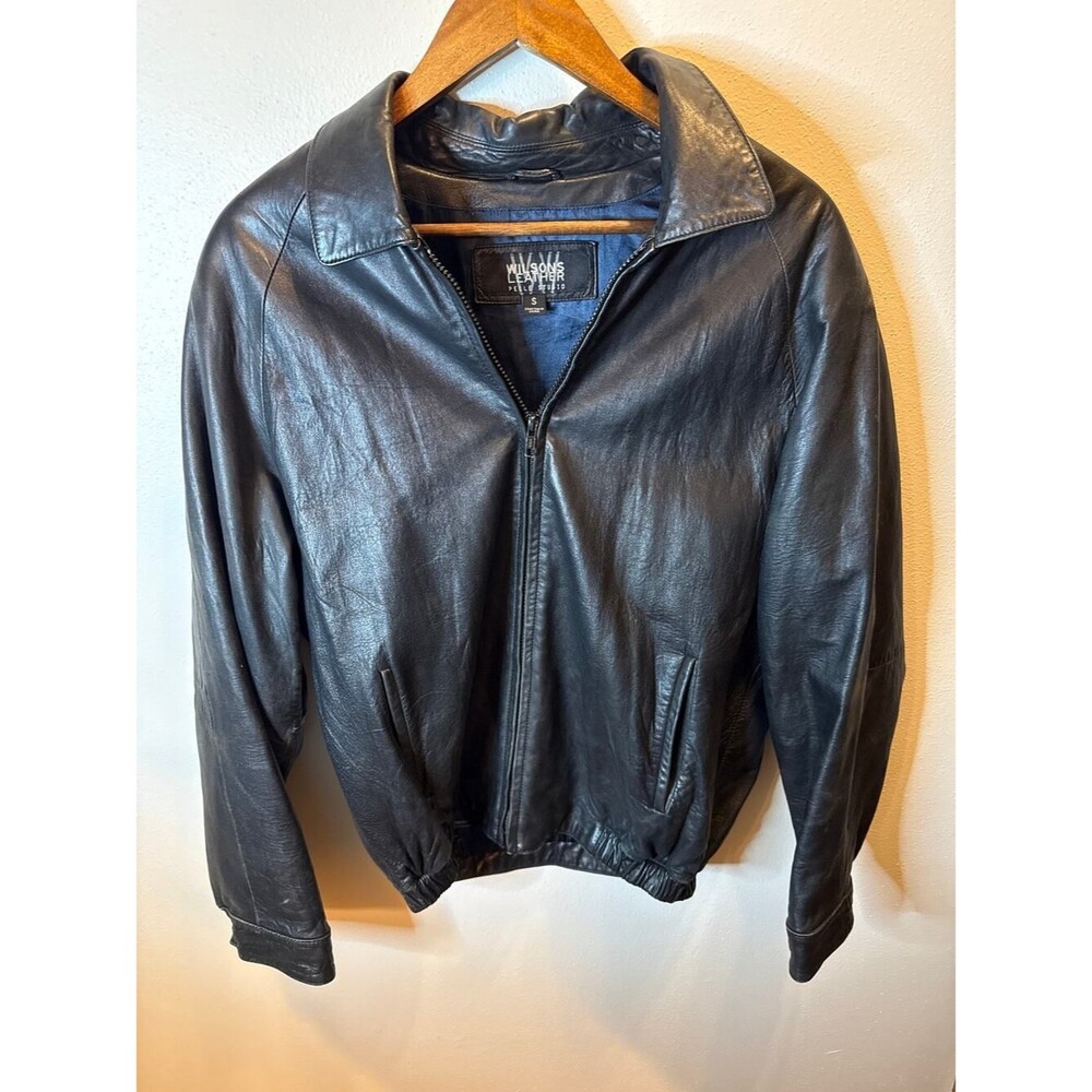 Wilsons Leather Pelle Studio Women’s Black Genuine Leather Jacket Size Small